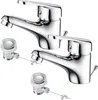 2PCS Auralum Wasserhahn Bad mit Zugstange, Produktbild-Vorschau 1