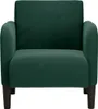 vidaXL Poltrona con braccioli verde scuro 54 cm in velluto Anteprima dell’immagine prodotto 3