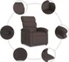 vidaXL Relaxsessel Dunkelbraun Stoff Produktbild-Vorschau 8