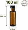 12 x Ölflasche 100 ml mit Schraubverschluss – Glasflaschen Produktbild-Vorschau 3