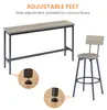 STILVORA bartafel met 3 beklede Polyurethanbarstoelen, Productafbeelding-voorbeeld 4
