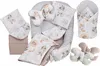 Babynest Set Babymam 7-teilig Baumwolle Minky Grau Produktbild-Vorschau 1