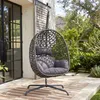 Avestar Outdoor-Schaukel-Hängesessel in Eiform mit weichem Produktbild-Vorschau 2