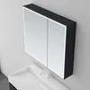 A modern bathroom vanity with a mirrored cabinet and sink. Produktbild-Vorschau