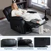 HOMCOM Relaxačné kreslo s masážnou funkciou, televízne Náhľad obrázku produktu 9