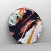 Wanduhr - Rund - Glasuhr - Abstraktion Graffiti Modern - Produktbild-Vorschau 4