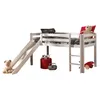 Vipack Spielbett Pino mit Rutsche - Kiefer massiv weiß Produktbild-Vorschau 3
