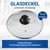 Pfannendeckel Glasdeckel 200mmØ mit Knopfgriff und Produktbild-Vorschau 2