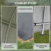 Zahradní domek Outsunny 3 x 3 m s UV ochranou, dvěma Náhled obrázku produktu 5
