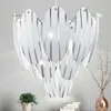 Hängeleuchte, Glas gestreift, Stahl, Chrom, 39 cm Produktbild-Vorschau 11