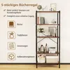 COSTWAY Libreria a 5 livelli, scaffale con struttura in Anteprima dell’immagine prodotto 6
