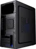 The back view of a black computer case. Produktbild-Vorschau