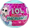 A spherical LOL Surprise Mermaids toy ball with a mermaid character illustration and product branding. Voir les images du produit