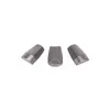 Three metal rivet heads are displayed against a white background. Produktbild-Vorschau
