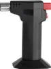 A black kitchen gas torch with a silver nozzle and red trigger, standing upright on a white background. Produktbild-Vorschau