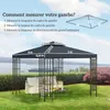 Outsunny Toit de Remplacement pour pavillon de Jardin Toile Voir les images du produit 3