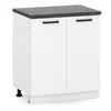 Küchenschrank stehend 2D Unterschrank 80cm Weiß Matt Produktbild-Vorschau 1
