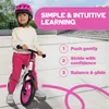 Bixe 12-inch kinderloopfiets, roze - Aluminium fiets zonder Productafbeelding-voorbeeld 6