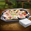 10x Catering-Platte rPET oval schwarz 54 x 36 cm Produktbild-Vorschau 2