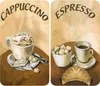 WENKO Set di 2 piastre di copertura per fornelli Cappuccino Anteprima dell’immagine prodotto 1