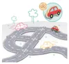 Filz Straßenset Spielzeugauto Bausatz 40-teilig Filz Produktbild-Vorschau 3