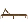 CLORIS Sonnenliege Honigbraun 199,5x60x74 cm Massivholz Produktbild-Vorschau 4