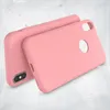 Two pink phone cases are shown on a textured background. Produktbild-Vorschau