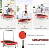 KOMFOTTEU Skladacia trampolína pre 2 osoby, oválna fitness Náhľad obrázku produktu 3