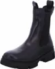 A black Chelsea boot with a thick sole is shown against a white background. Produktbild-Vorschau