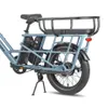20 Zoll Elektrofahrrad mit Kindersitze Vorderkorb Produktbild-Vorschau 3