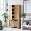 Bambus-Badezimmerschrank MCW-N83, Badregal Schrank, 2 Produktbild-Vorschau 11