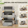 PawHut Katzenklo XXL Edelstahl Katzentoilette 130L mit 180° Produktbild-Vorschau 5