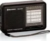 A black Roadstar TRA-2989 multiband radio is shown from a slightly elevated front-left angle against a light gray background. Produktbild-Vorschau