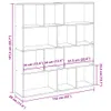 vidaXL Bücherregal Weiß 132x29x141,5 cm Holzwerkstoff Produktbild-Vorschau 8