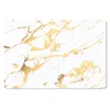 MuchoWow® Mauspad Mousepad Marmor - Weiß - Gold - Luxus Produktbild-Vorschau 1