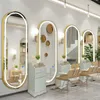 Spiegel Ganzkörperspiegel für Friseursalons Oval mit Rahmen Produktbild-Vorschau 3