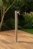 Wasserzapfsäule Garten rund Edelstahl 93 cm Wasserhahn Produktbild-Vorschau 1