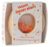Sensorische Baby Rassel Holz - 7 x 7 x 2 cm - Orange | by Produktbild-Vorschau 2