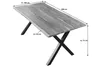 Esstisch Baumkante massiv Akazie natur 200 x 100 schwarz Produktbild-Vorschau 2
