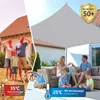 Sonnensegel Balkon 160g/m² Polyester UV Schutz Sonnenschutz Produktbild-Vorschau 5