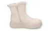 A single beige boot with a fur lining and a thick sole is shown against a white background. Produktbild-Vorschau