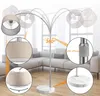 MONZANA® Bogenlampe Stoffschirm Marmorfuß 150-175 cm Produktbild-Vorschau 3