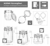 6tlg Set NORMA Vorratsglas 0,5L 0,75L 1L Bügelverschluss Produktbild-Vorschau 7