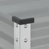 vidaXL Fioriera grigia 100x45x90 cm in acciaio Anteprima dell’immagine prodotto 6