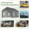Carporttent 3 × 6 m, autogarage met oprolbare ramen, Productafbeelding-voorbeeld 2
