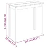 vidaXL Stolik barowy MDF czarny 115×55×107 cm Podgląd zdjęcia produktu 6