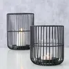 Boltze Windlicht Cindy 2-tlg., schwarz, Eisen, Glas, 14-20 Produktbild-Vorschau 3