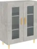 vidaXL Příborník betonový šedý 69,5x34x90 cm odvozený Náhled obrázku produktu 2