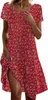 ASKSA Robe d'été Femme Laessig Boho Robe élégante Imprimé Voir les images du produit 1