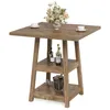 90 cm hoher quadratischer Bartisch mit zweistufigen Produktbild-Vorschau 10